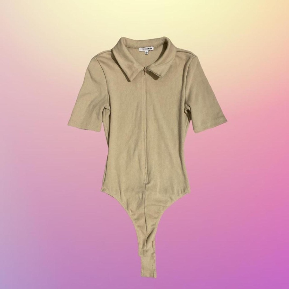 Fashion nova beige bodysuit